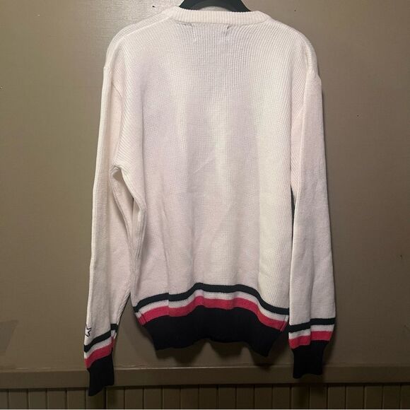 Vintage Starter Detroit Tigers Patch V-Neck Varsity Acrylic Sweater - Picture 7 of 9